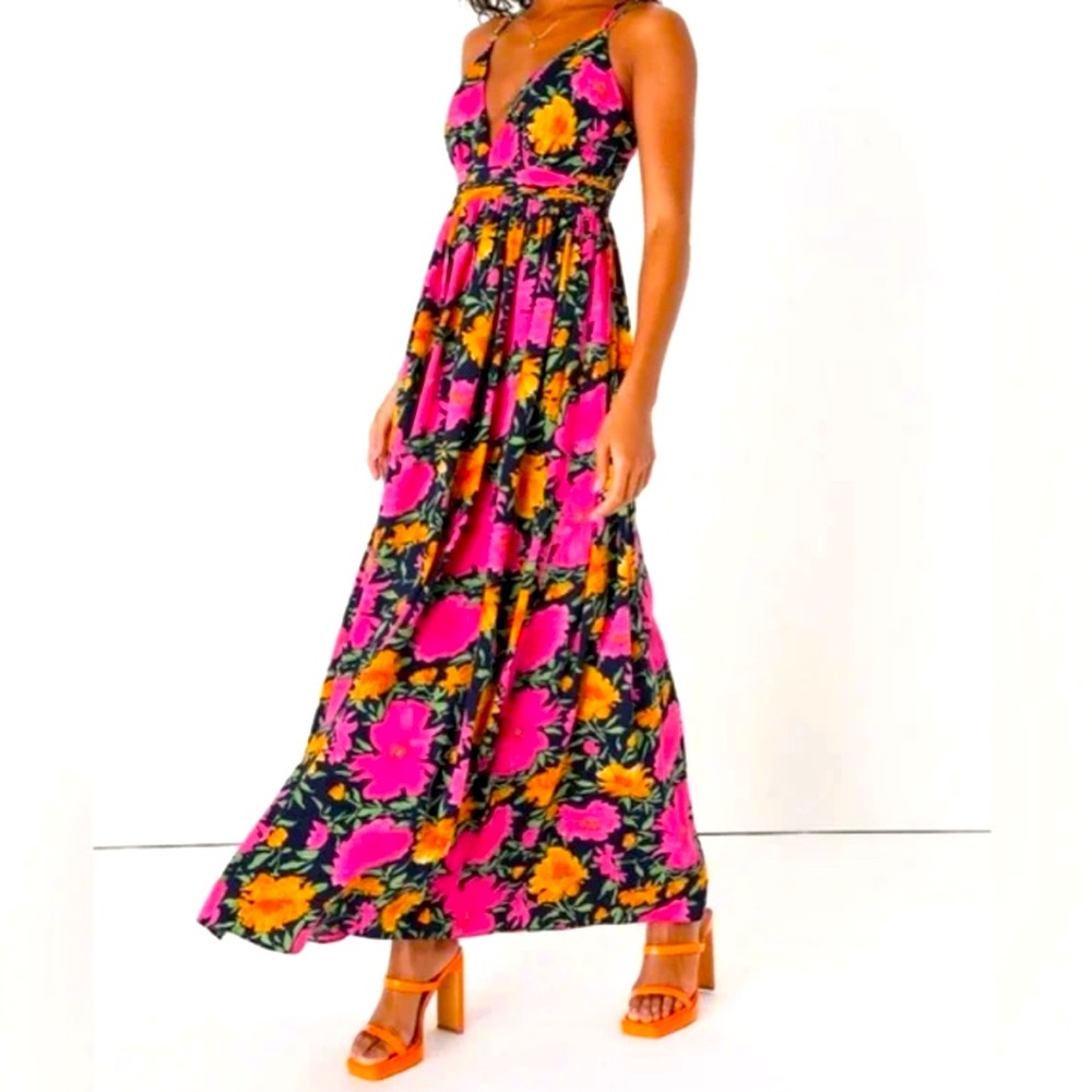 Lulu’s Bright Floral Maxi Dress 🌸✨ | NWT | Summer Dream | Size Small